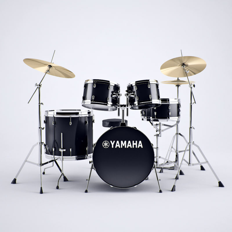 drum set 3d model